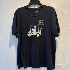 Travis Mathew Waste Management Golf Cart Graphic Tee Black Size L
